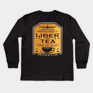 One Cup at a time Liber-tea Helldivers Kids Long Sleeve T-Shirt
